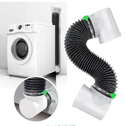 90-Degree Dryer Vent Duct Connector with Detachable Outdoor Cover