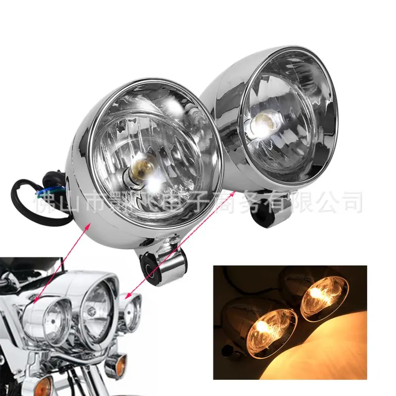 Universal Retro Bullet-Style Small Fog Light for Electric Vehicles, Easy Installation