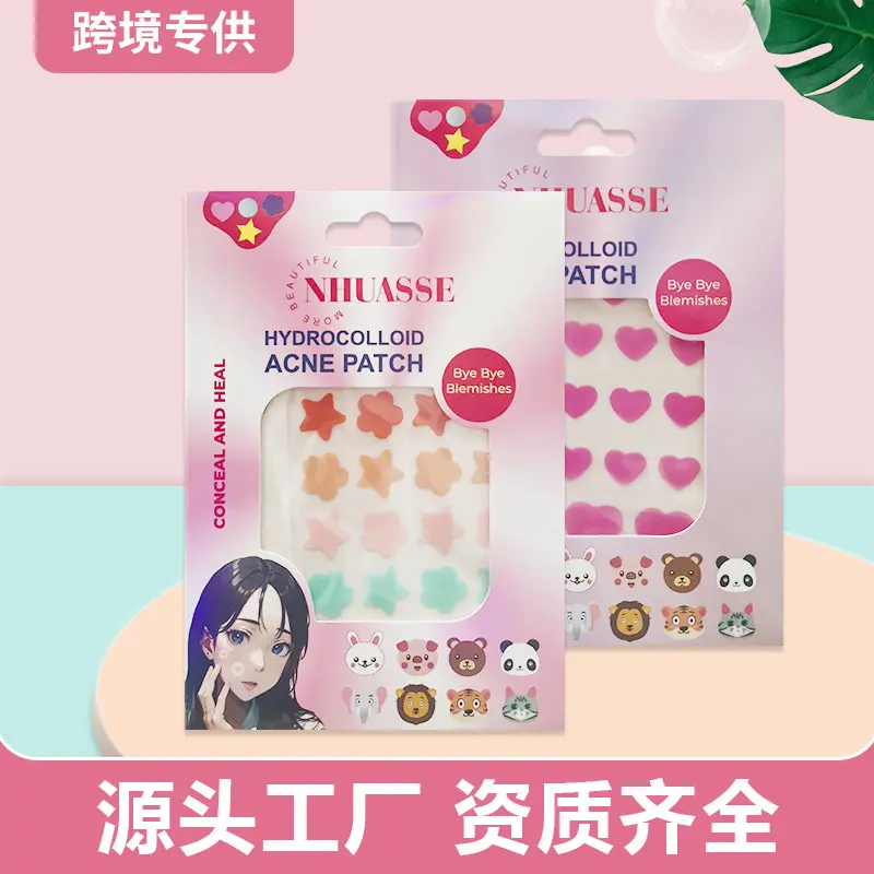 Women's Star-Shaped Hydrocolloid Acne Patches, Waterproof, Ultra-Thin