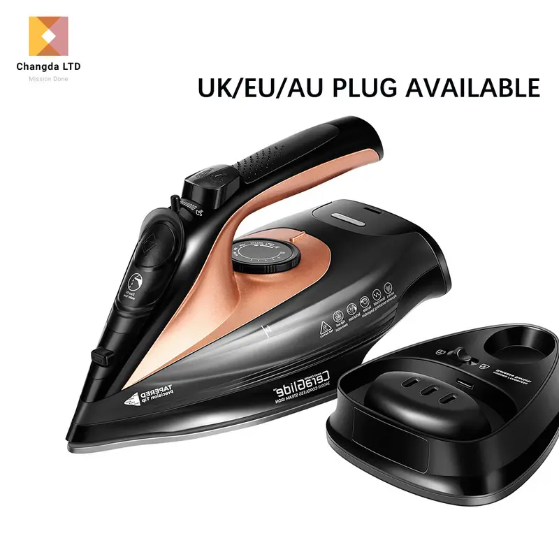 2400W electric steam iron, wet and dry