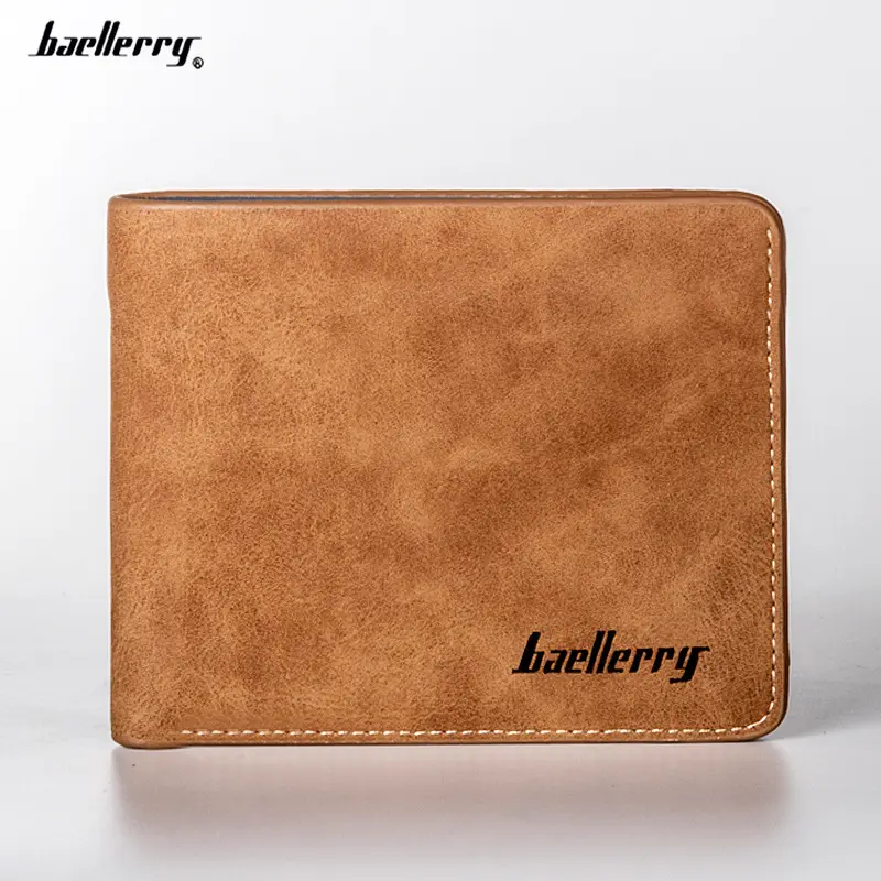 Men's Short Retro Leather Wallet, Multi-Card Slots, Large Capacity