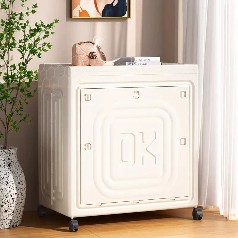 Foldable Storage Box with Flip Lid, Large Capacity for Clothes and Quilts