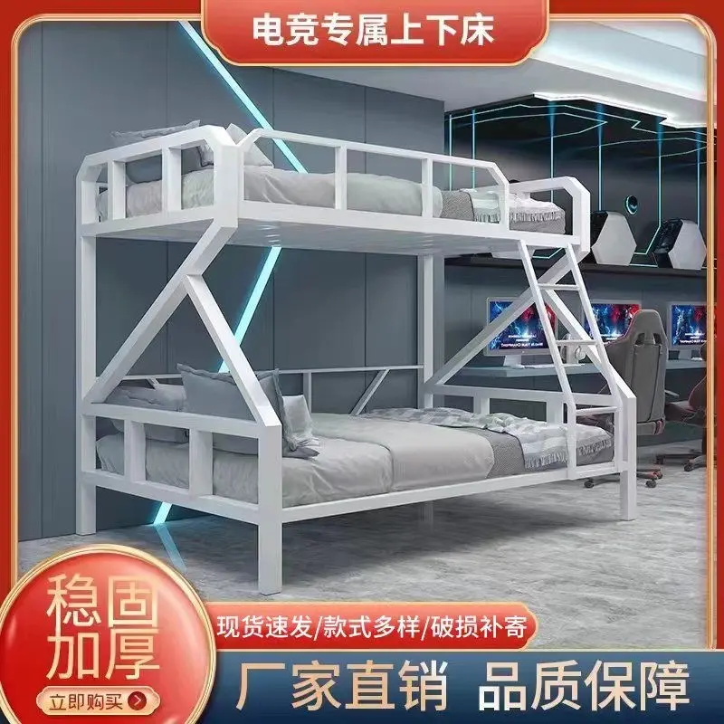 Metal Double-Decker Bunk Bed for Adults and Children