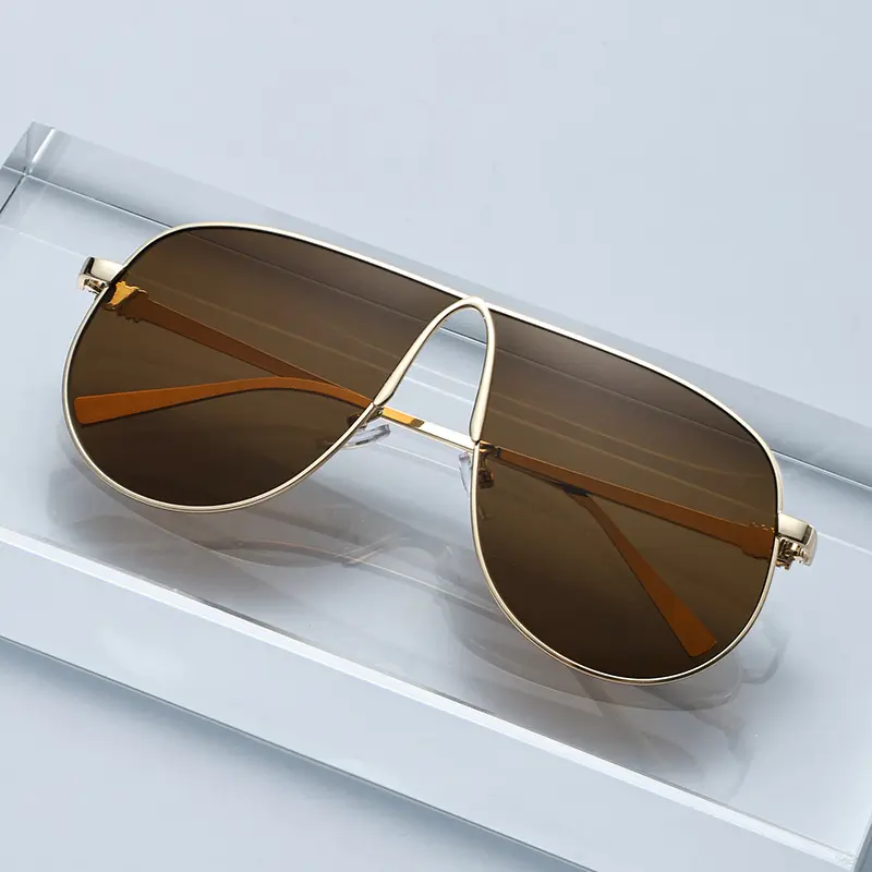 Metall-Sonnenbrille im Kröten-Design mit UV-Schutz für Damen und Herren