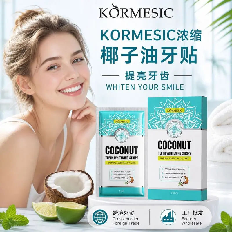 Coconut Oil Teeth Whitening Strips