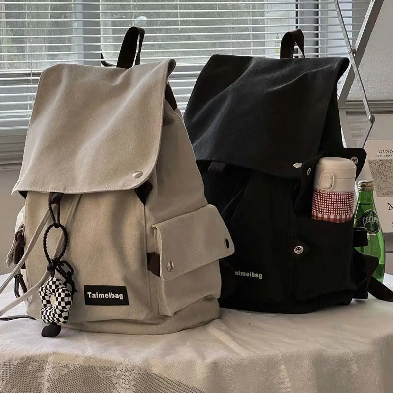 Herren-Laptoprucksack mit Klappdeckel im koreanischen Stil