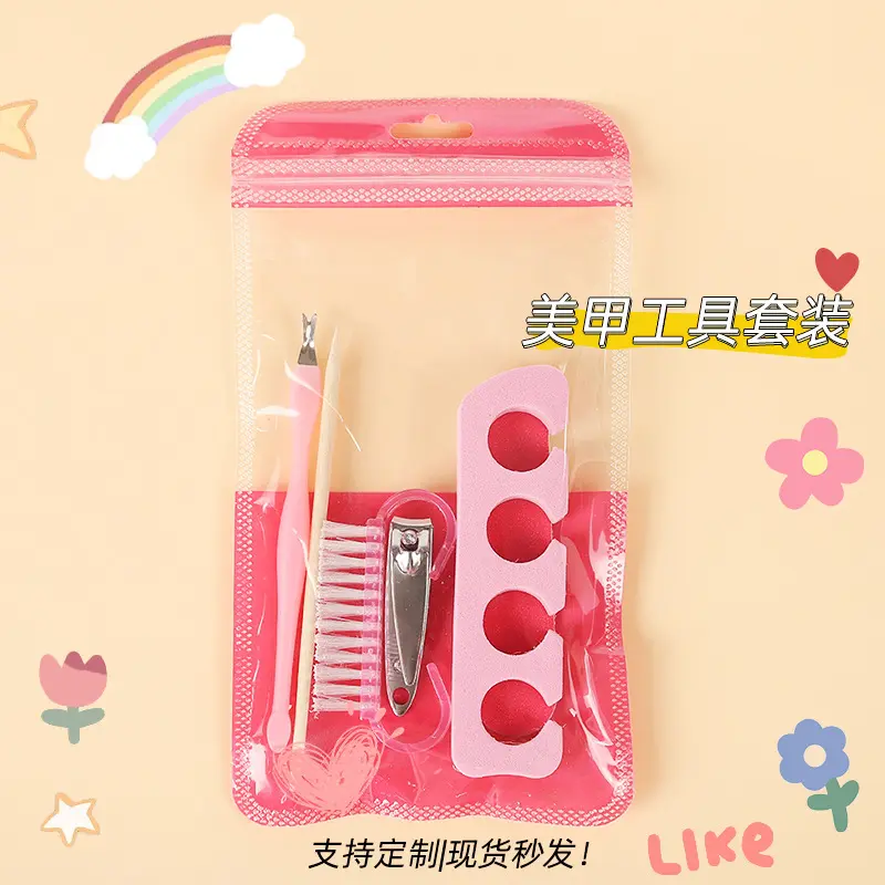 Portable nail care kit with clippers, file and tools