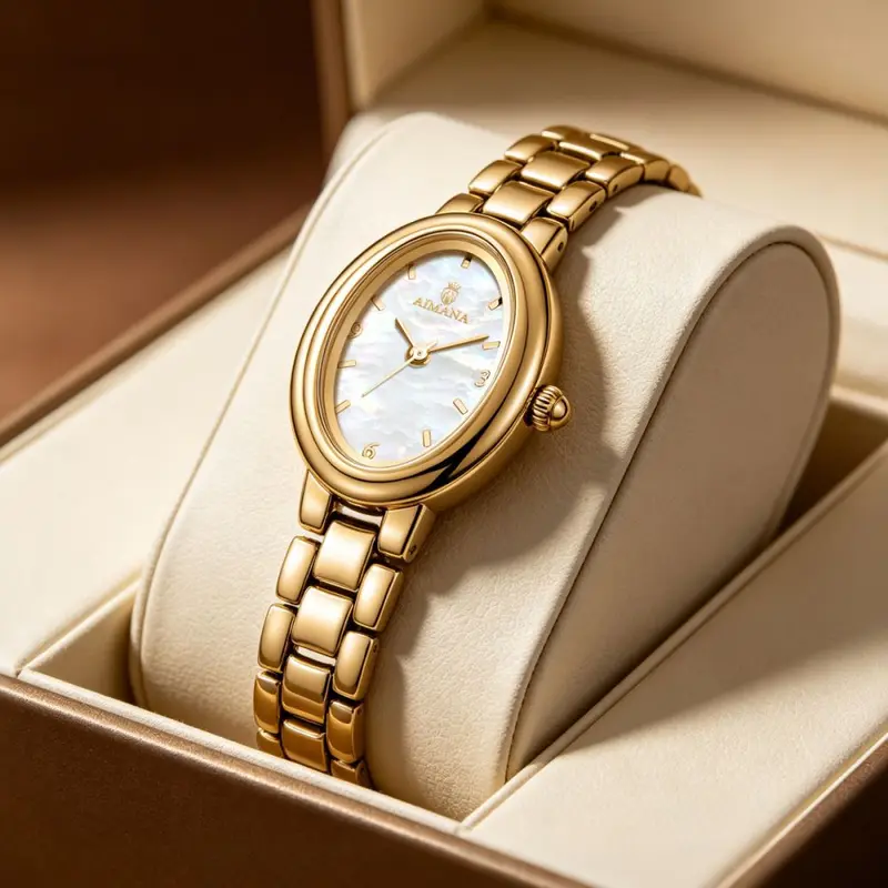 AIMANA bayan saati, kuvartz, minimalist tasarım