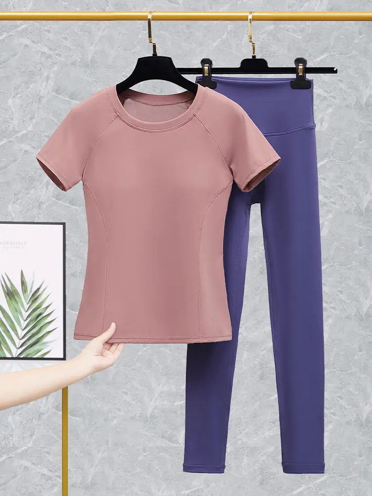 Backless Women's Yoga Set for Spring and Summer Fitness