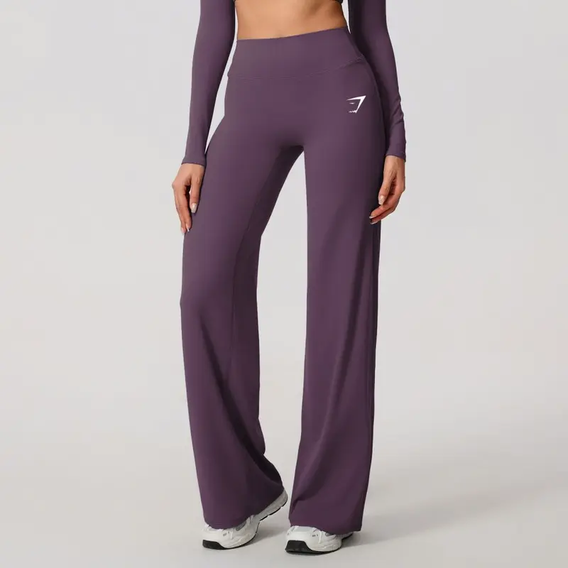 Yoga-Hose Weites Bein Weiches Fleece Hochbund