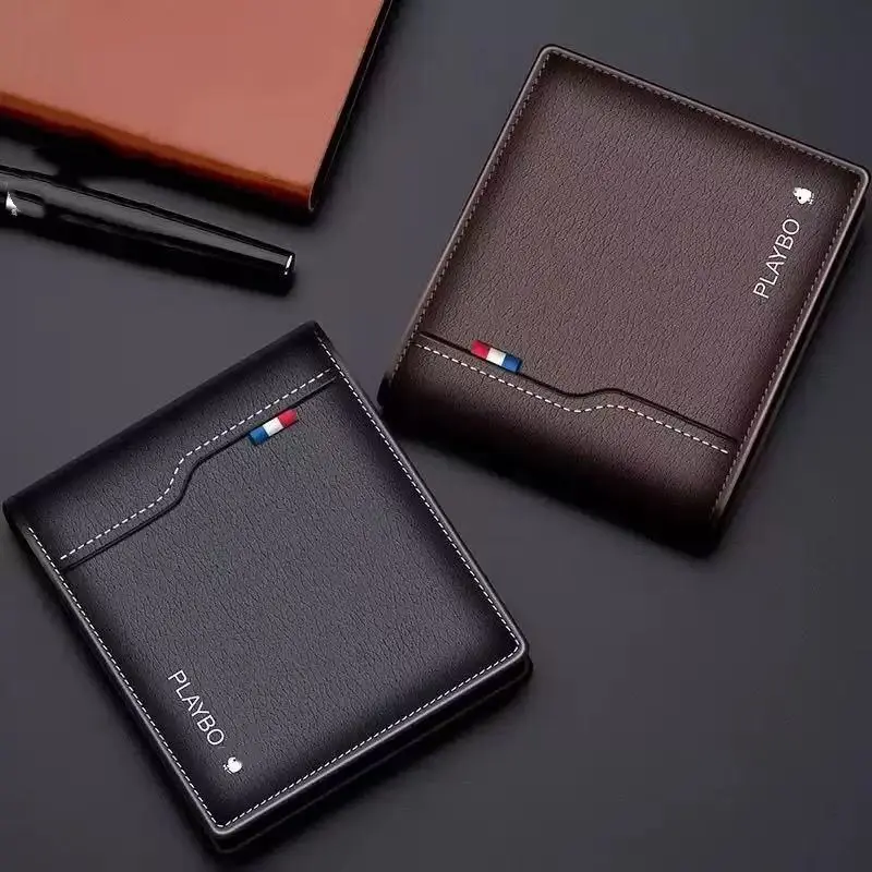 Herren-Kurzbrieftasche, quer, mehrere Kartenfächer