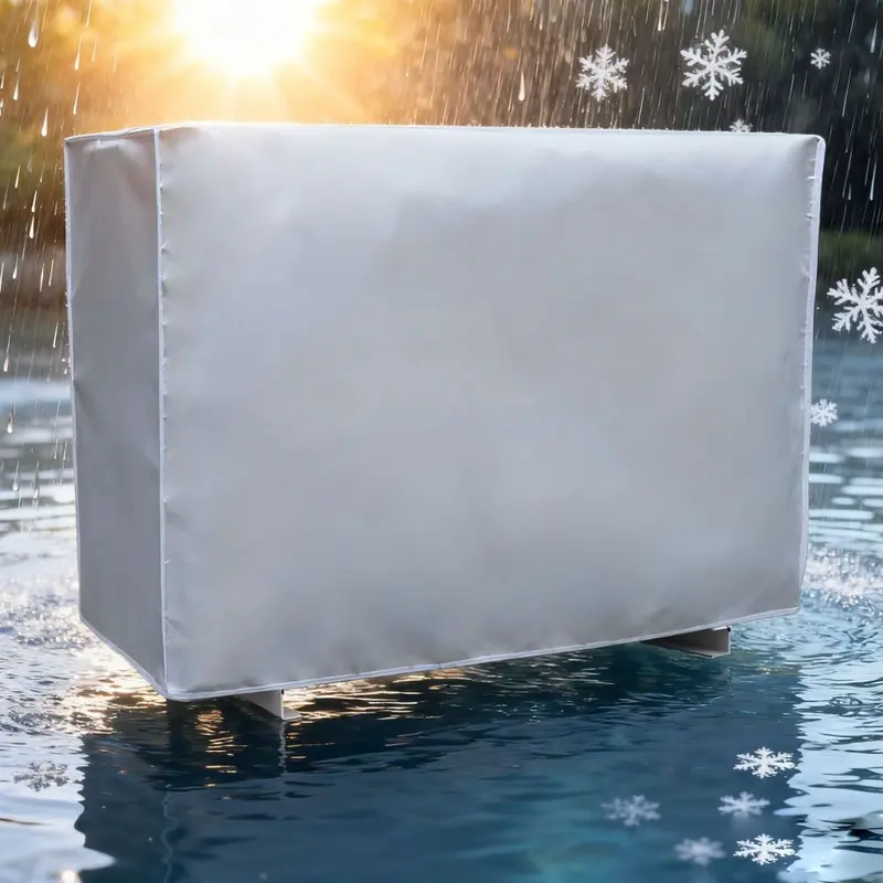 Outdoor AC Unit Cover, Rain and Dust Protection, Full-Wrap Sun Shield