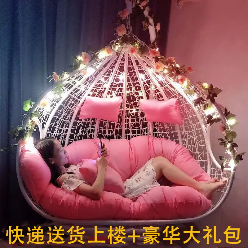 Rattan Hanging Basket Swing Chair for Balcony and Garden