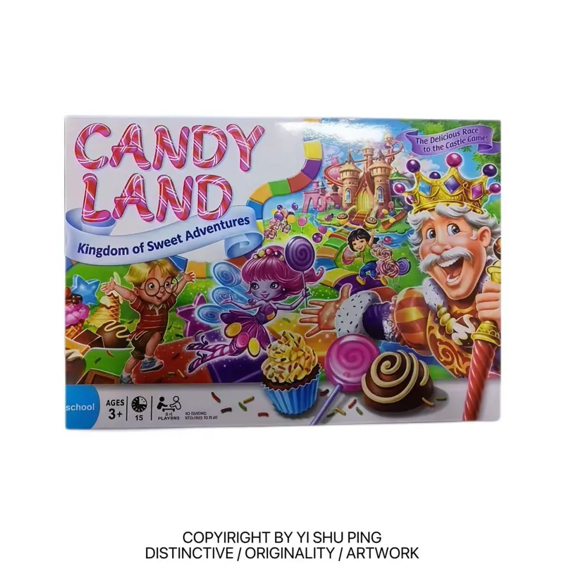 CANDY LAND Şeker Diyarı Aile Masa Oyunu, Çocuklar İçin Macera Oyunu