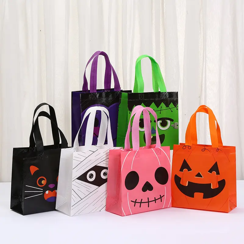 Halloween Cartoon Print Non-Woven Gift Bag