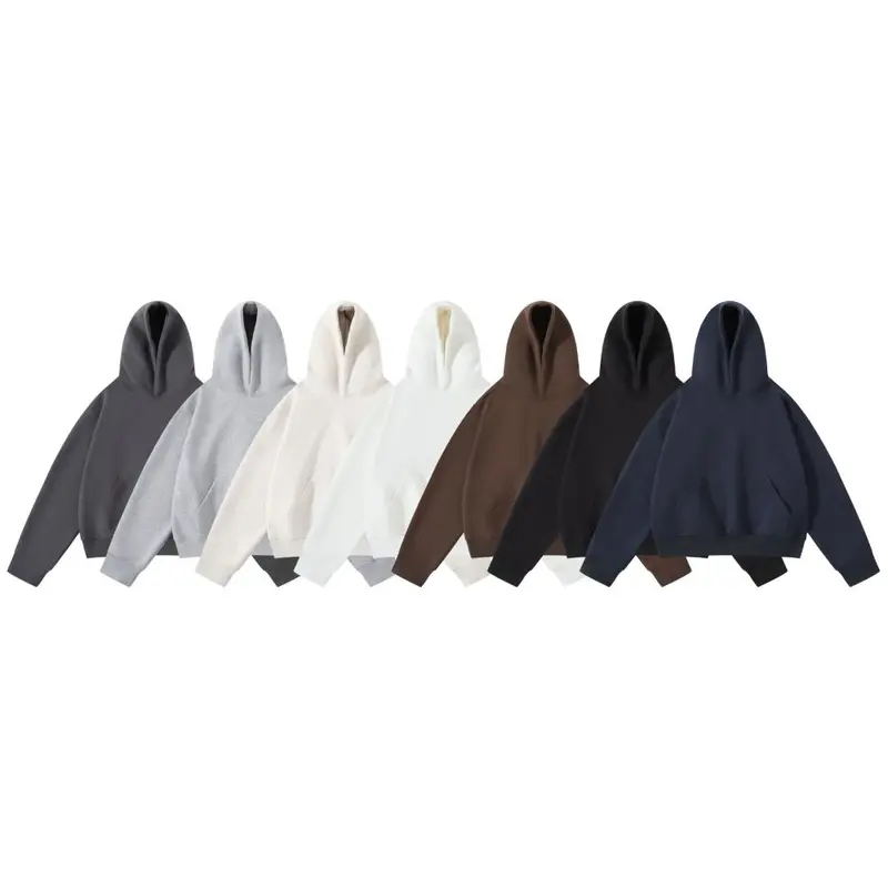 RUIIENRS x ROPUCHA kısa boxy kapüşonlu sweatshirt, 420g, FW228