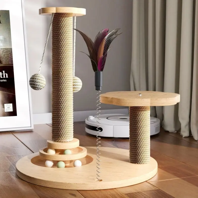 Wear-Resistant Sisal Cat Scratching Board and Post