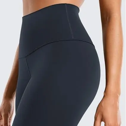Kadın Naylon Elastan Yoga Pantolonu, Yüksek Bel Kalça Kaldırıcı Tayt