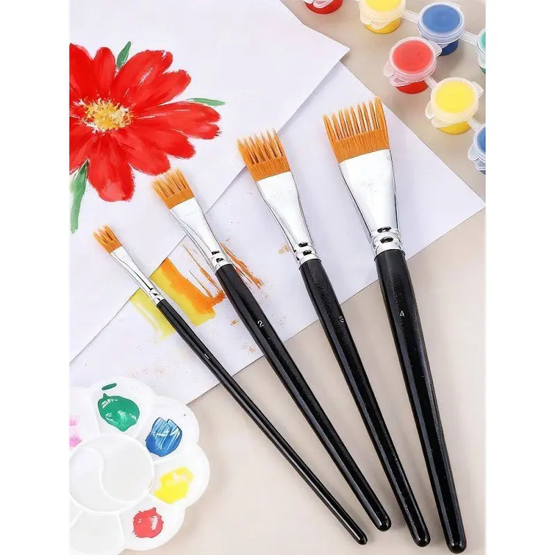 Ressam fırçası seti, su rengi, yağlı boya, akrilik, çeşitli boylar
