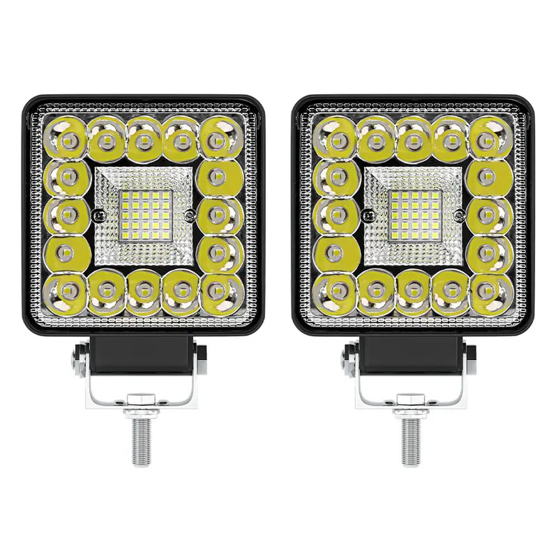 Car LED Work Light 4 Inch Square, 41 LED, Mixed Beam