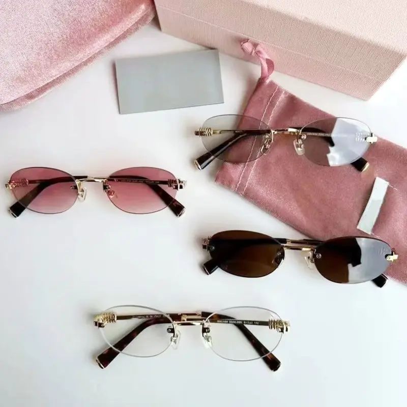 Frameless Sunglasses for Women, Korean Style, Old Money Look