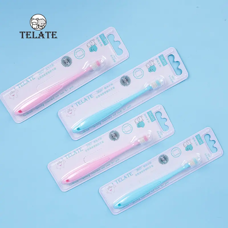 Dog and cat toothbrush set with toothpaste, tartar cleaning