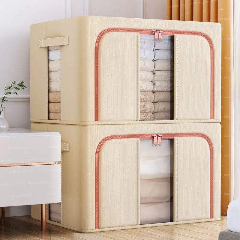 Foldable clothing storage box, large capacity