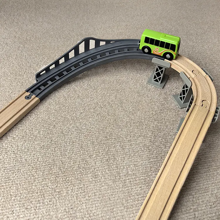 Wooden Train Set Accessories, Curved Track Pieces