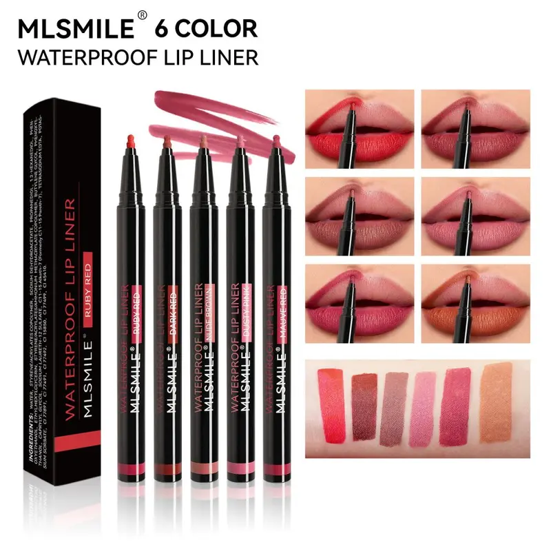 Waterproof matte liquid lip liner, long-lasting, non-transfer