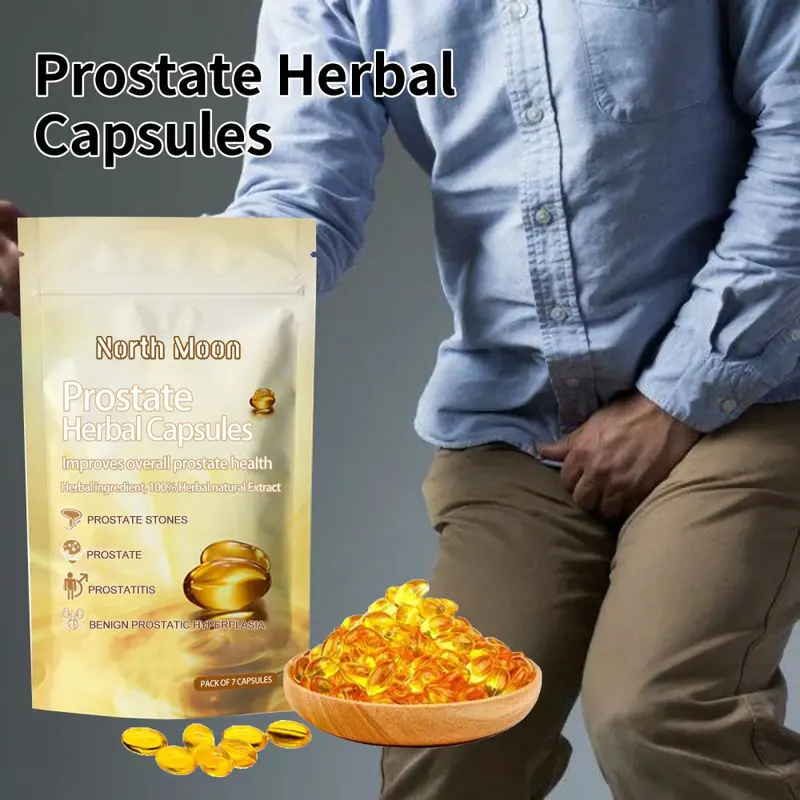 North Moon Men's Care Capsules, Gentle Herbal Vitality Nourishing