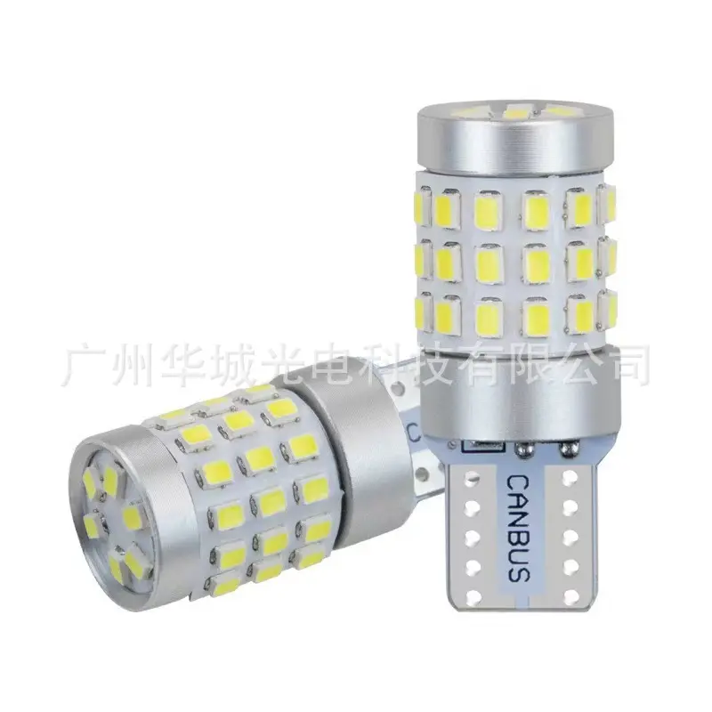 Motosiklet ve araba T10 LED park lambası, iki renkli sinyal, W5W kuyruk ampulü
