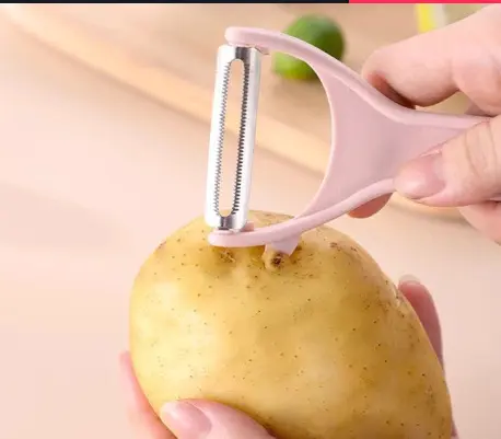 Stainless steel vegetable peeler, multifunctional, kitchen tool