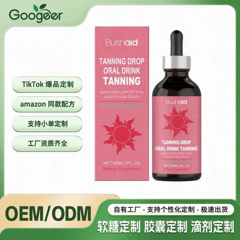 BUSHAID Skin Renewal Supplement Drops, Watermelon Flavor