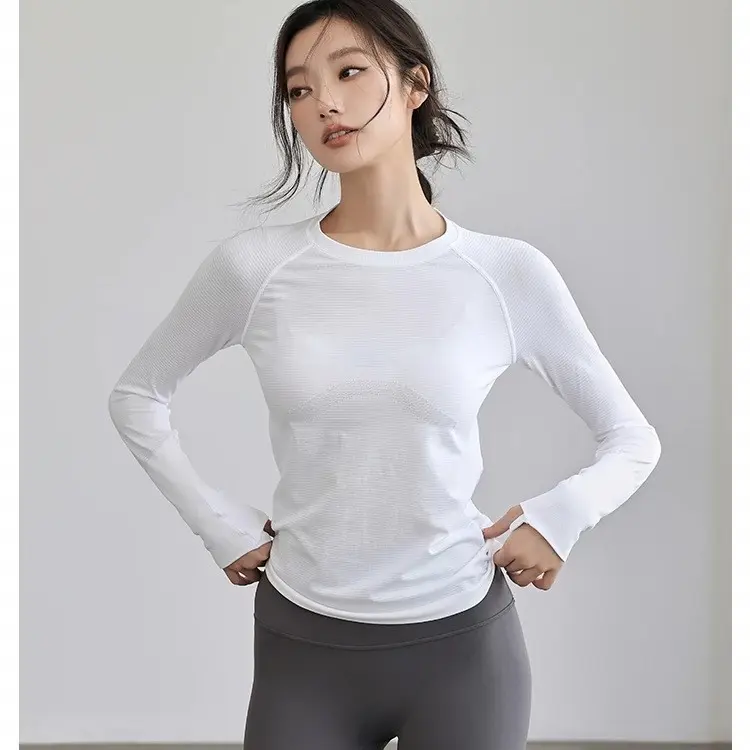 Women's Long-Sleeve Yoga Top, Quick-Dry, Autumn/Winter