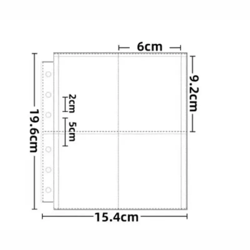 PVC Card Folder, 20-Pocket, A5 Postcard Card Book
