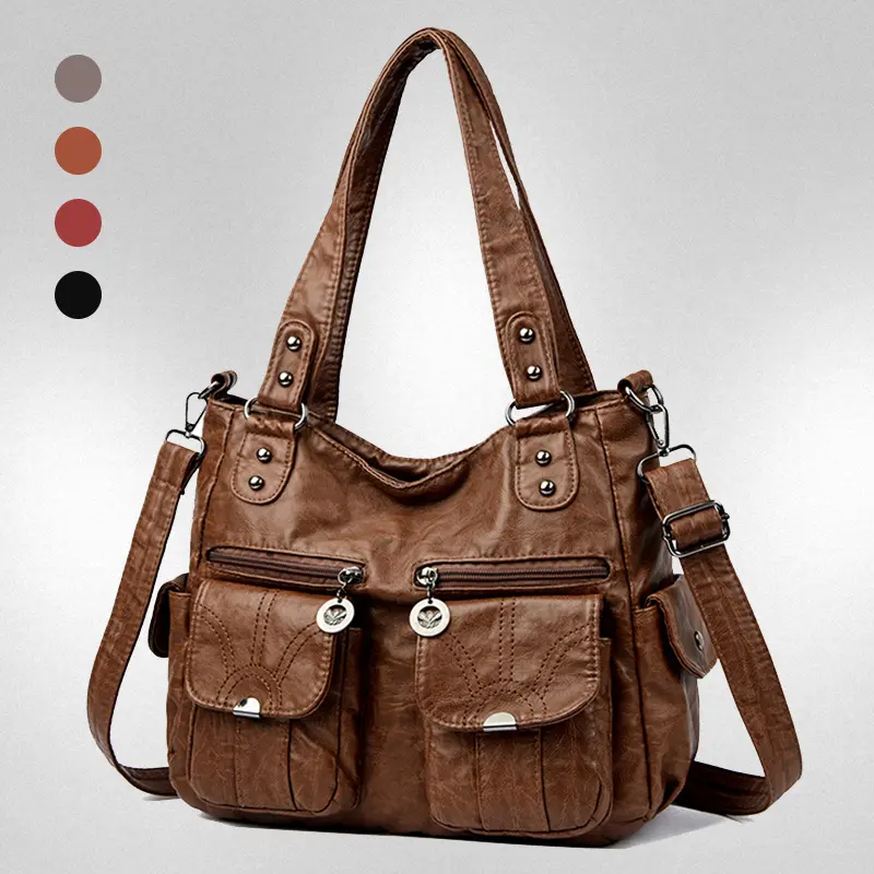 Soft Leather Large Capacity Women's Shoulder Bag