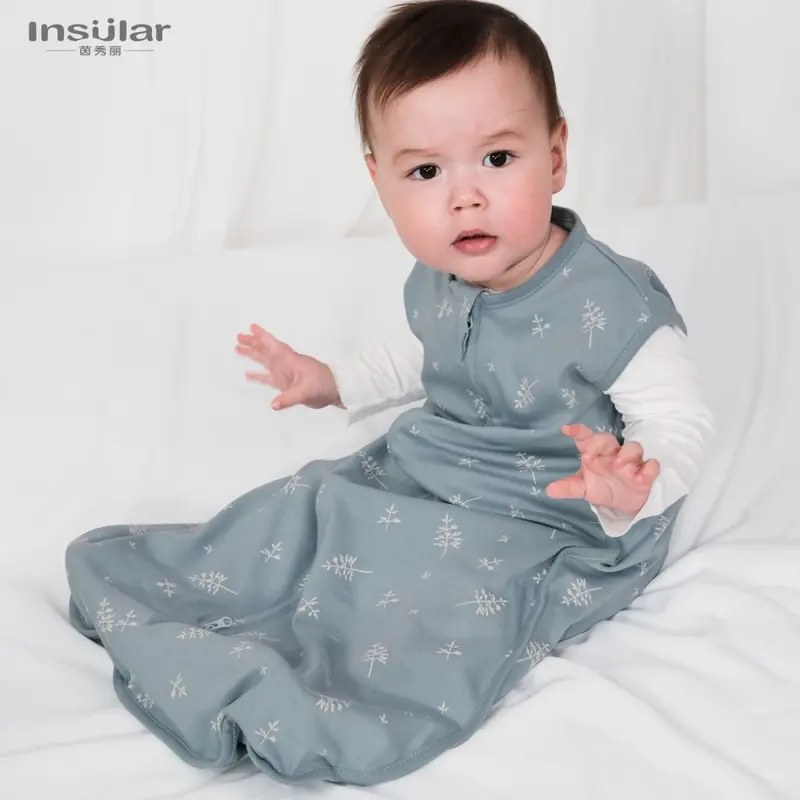 Newborn Cotton Sleeveless Sleeping Bag, 0-18 Months
