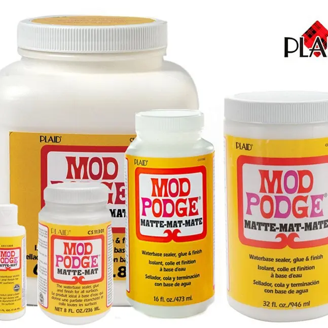 Plaid Mod Podge matt akışkan döküm yapıştırıcısı