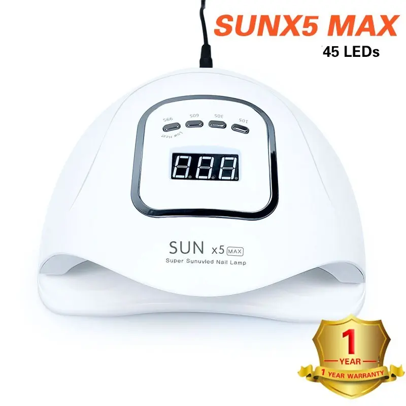 SUNX5MAX nail lamp, 180W, LED with sensor