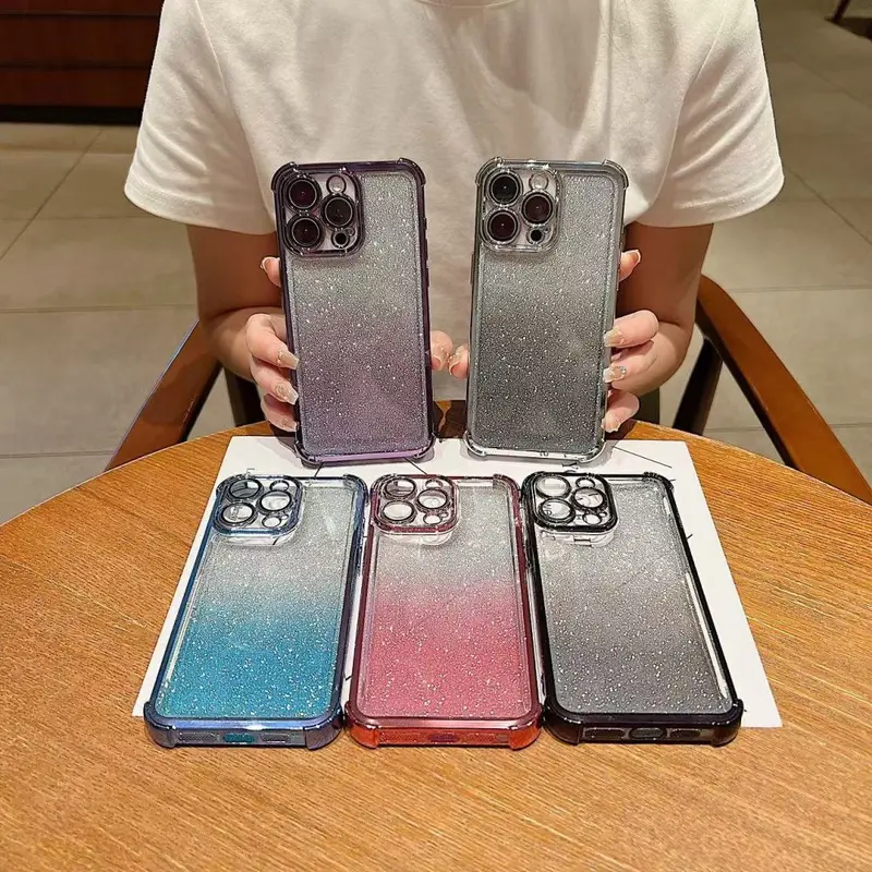 OnePlus Turbo 6X Pro Hülle, galvanisiert mit Glitter, Vier-Ecken-Schutz