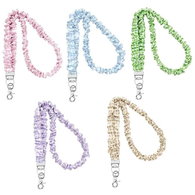 Thick Hair Tie Lanyard with ID Card Holder Strap