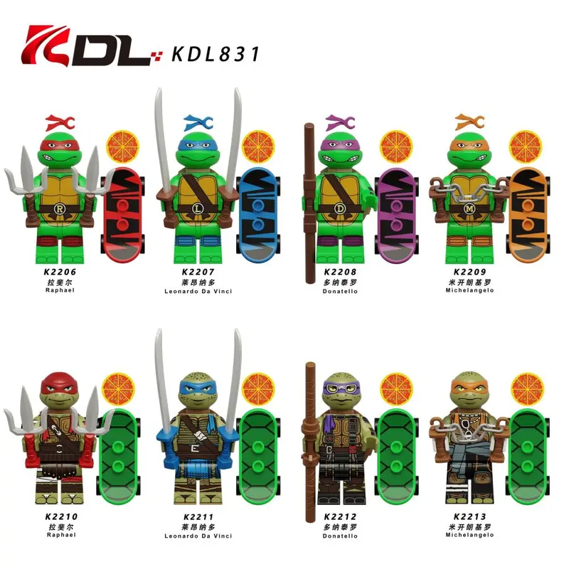 KDL831 Children's Building Block Figure Toy Set K2206-K2213