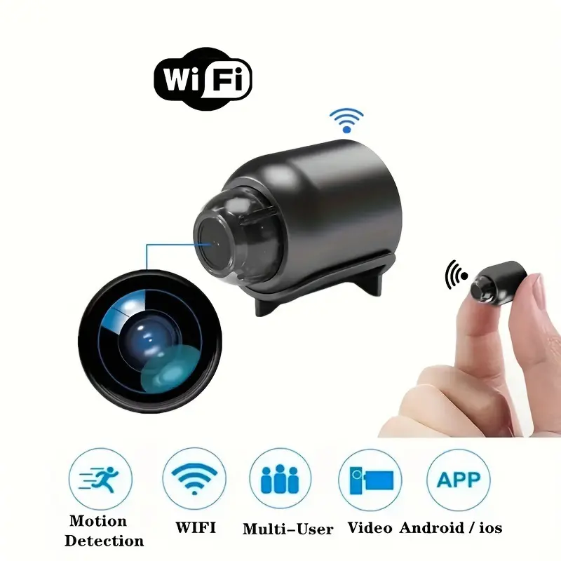 Smart surveillance camera X5, HD night vision, WiFi, indoor/outdoor
