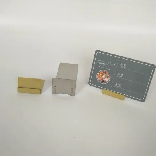 Metal Table Sign and Price Label Clip for Bakery and Deli