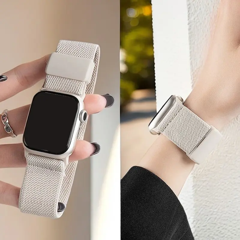 Nylon Magnetic Strap for Apple Watch S10, 42mm 46mm