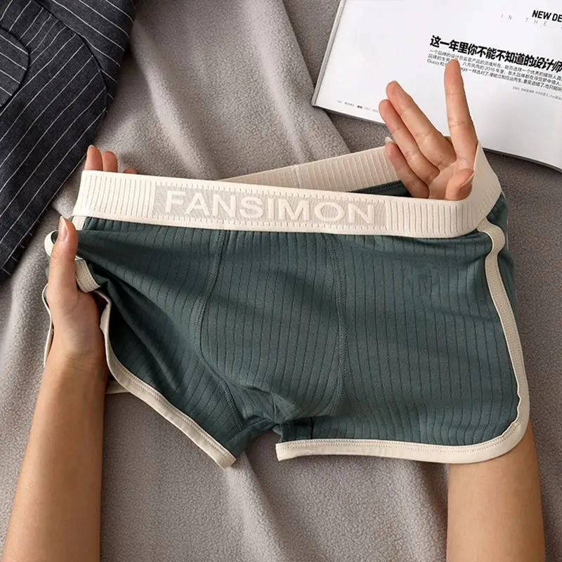 Slim Fit Erkek Boxer Külot Orta Bel Nefes Alabilen Çok Renkli