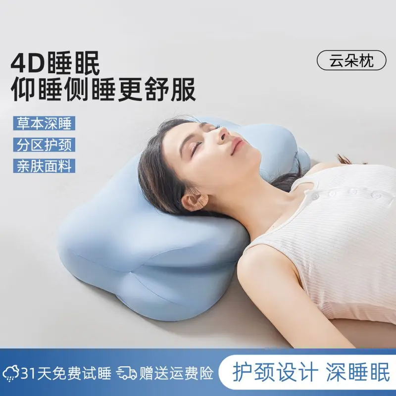 Cervical Spine Memory Foam Neck Pillow Pair