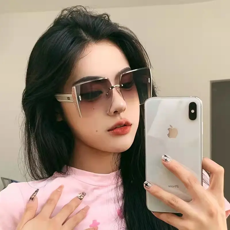 Rimless Sunglasses for Women, 2025 Model, Premium Look