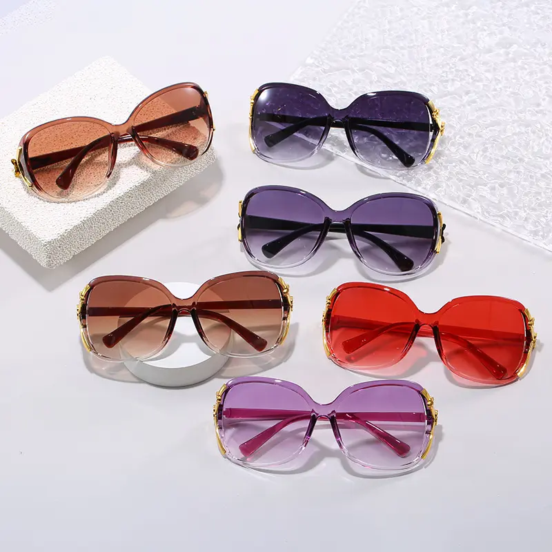 Women's Fox Head Sunglasses, Classic Large Frame Fashion Sunglasses