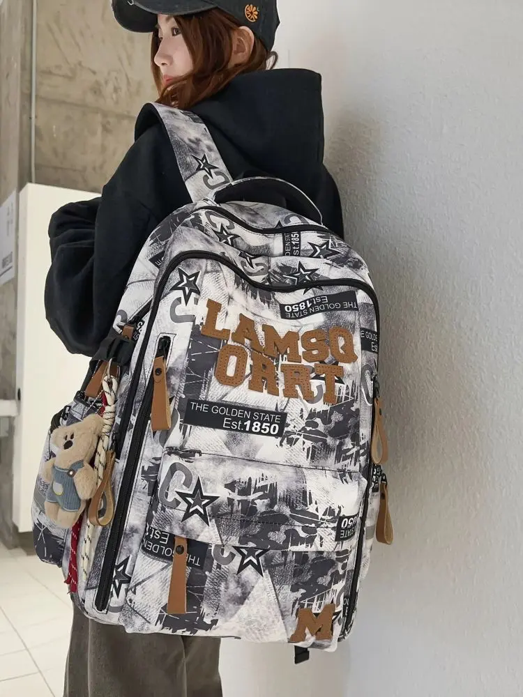 Lightweight School Backpack, Large Capacity, for High School Students